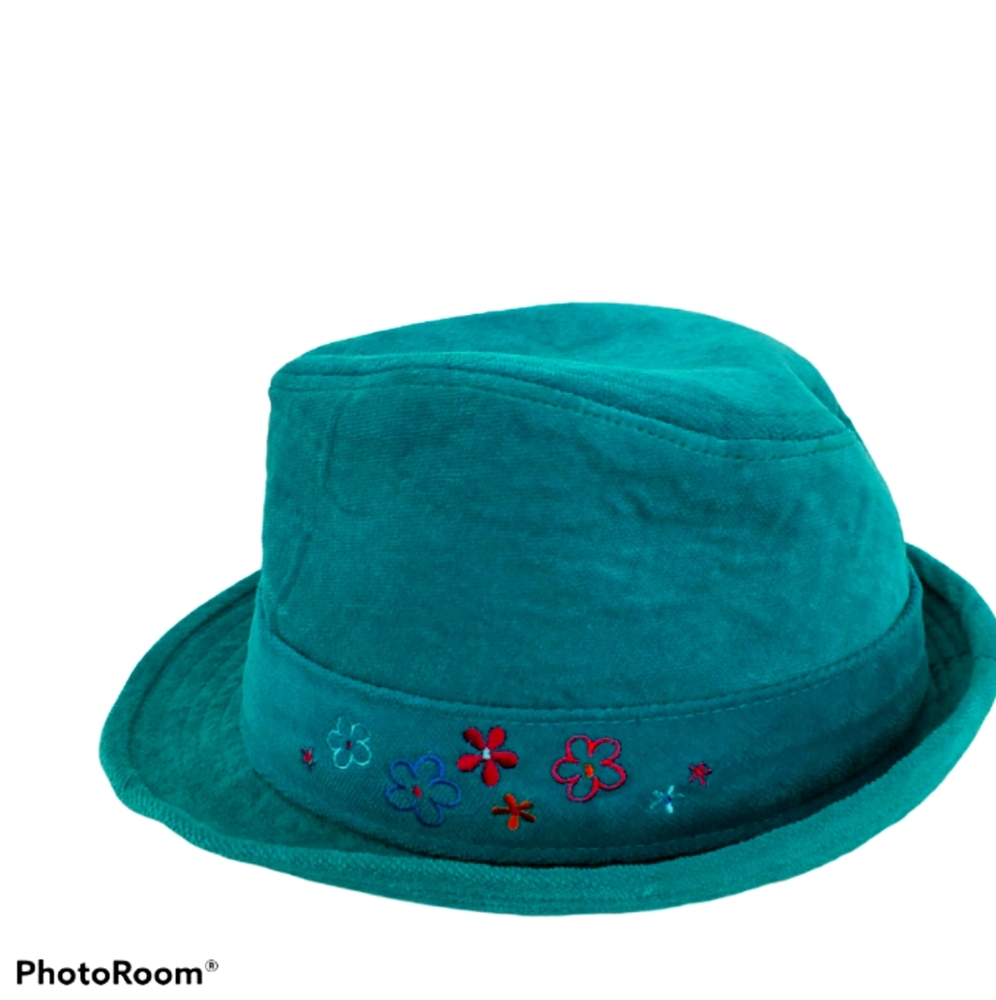 Girls Lullah Bette Flower Fedora Hat